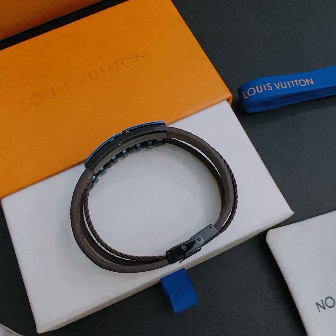 Louis Vuitton Men's Leather Bracelet